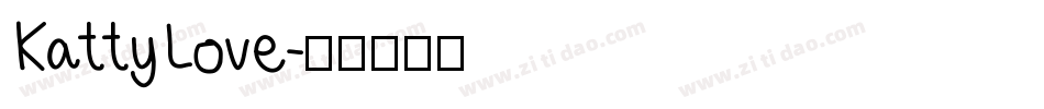 Katty Love字体转换